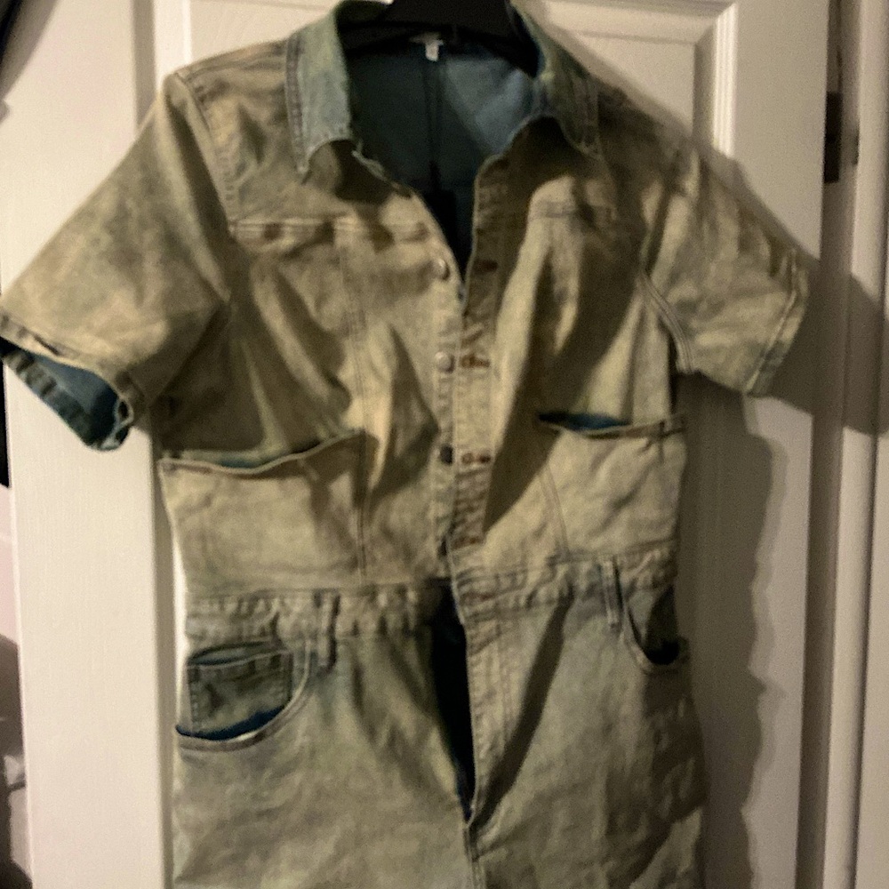 Denim Romper